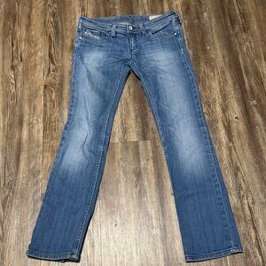 Diesel Lowky Jeans Women's 25 Low Rise Y2K Slim Fit Retro Denim